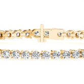 5 Ctw Diamond Tennis Bracelet - Three Prong